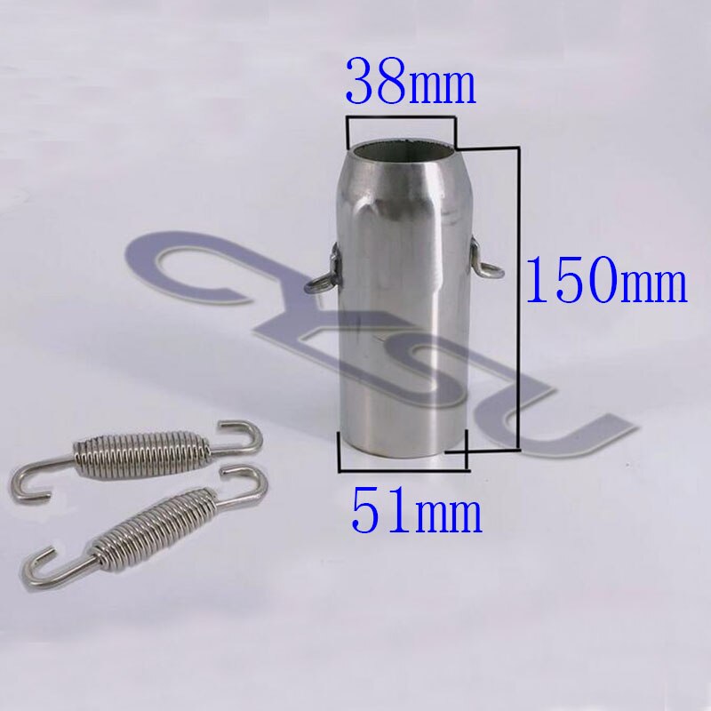 Uniwersalny 38mm-51mm tłumik wydechowy modyfikowany motocyklowy adapter rurowy łącznik redukcyjny rura rurowa plus długi adapter: B