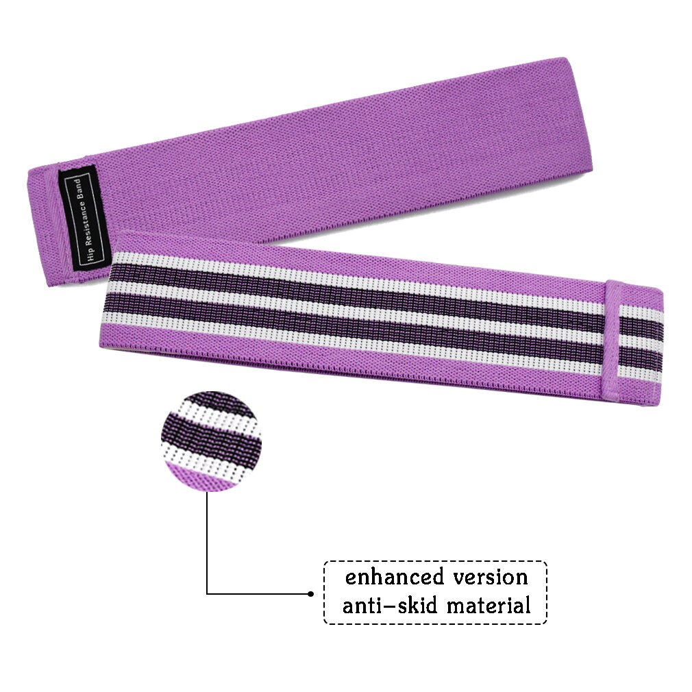 Weerstand Bands Hip Anti Slip Verbreden Rubber Cirkel Band Oefeningen Gevlochten Elastische Band Hip Lifting Weerstand Band: Purple 76x8cm