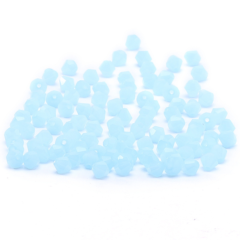 300 Uds. Exquisitas cuentas de cristal sueltas bicono de 4mm para accesorios de fabricación de joyas 001-020