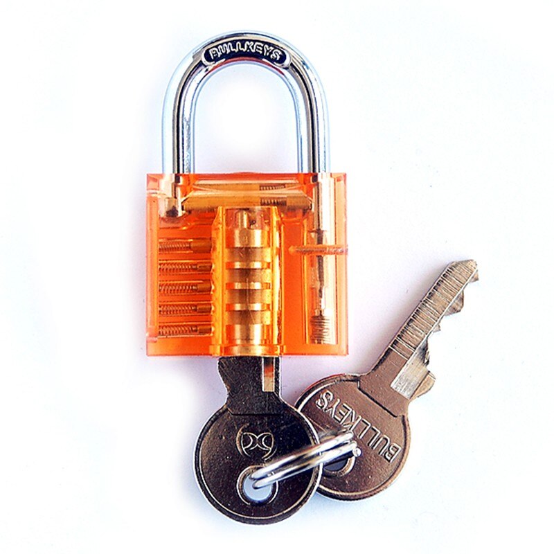 Locksmith Transparent Locks Pick Visible Cutaway Mini Practice View Padlock Hasps Training Skill For Furniture Hardware