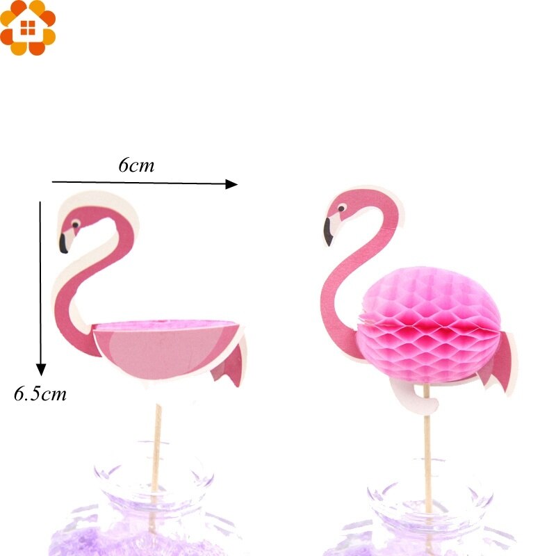 20 stk flamingo cupcake toppers gjør-det-selv kaker topper picks ananas topper bryllup/bursdagsfest dekorasjon baby shower rekvisita