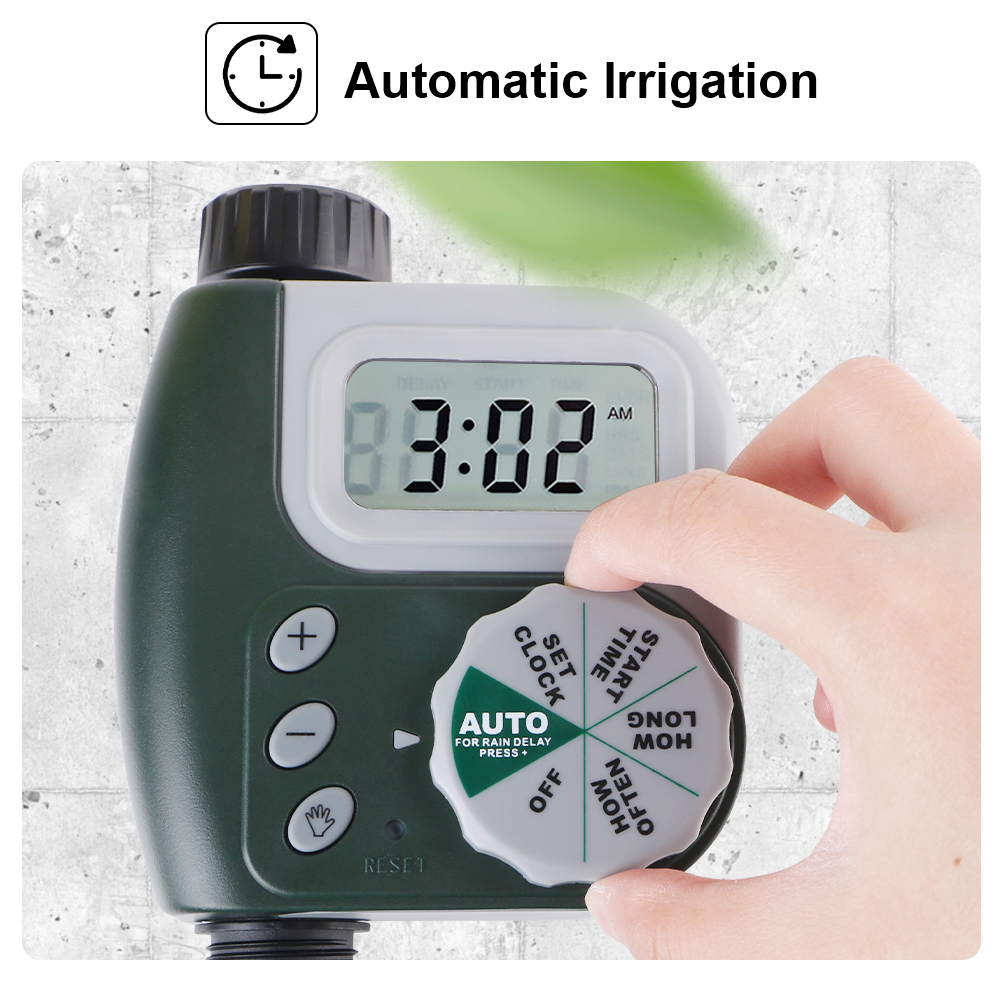 ​Automatic Dial Controller LCD Screen Irrigation Timer Garden Watering Timer Digital Clock Multiple Program Intelligent