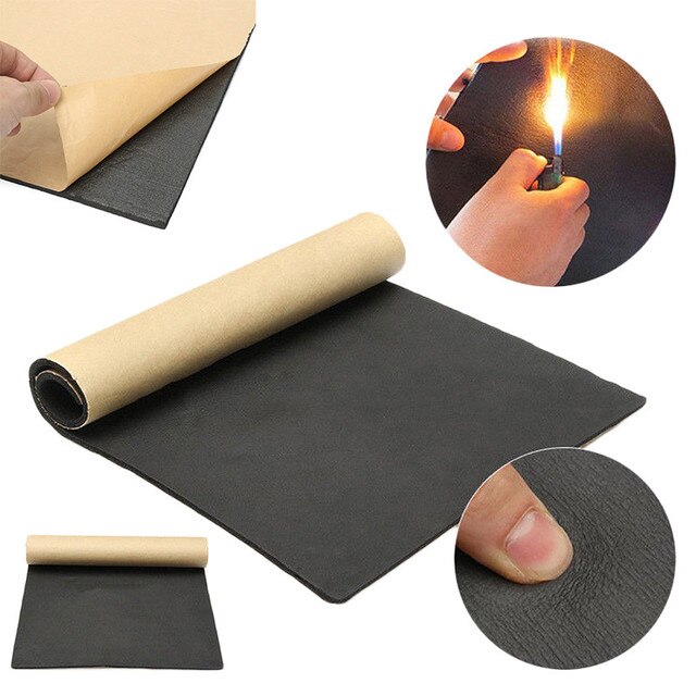 Car Firewall Heat Sound Deadener Insulation Mat Noise Sound Insulation Cotton Acoustic Dampening Foam Proofing Pad 50*200CM: 50X50X0.8cm