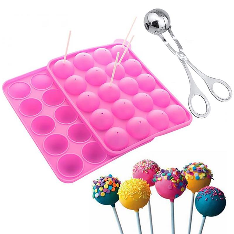 Boulettes de viande rondes en acier inoxydable, avec moule à sucette et 20 bâtonnets, outils de cuisine créatifs pour la maison, 2 pièces