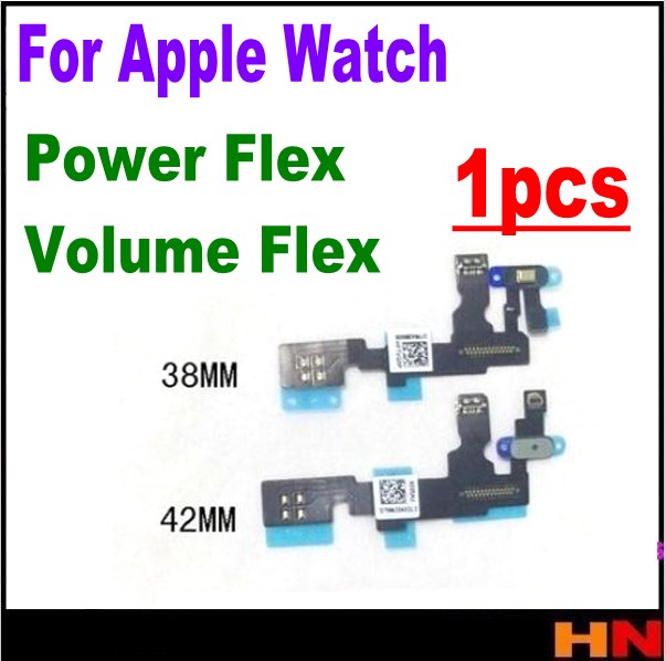 1pcs Voor Apple Horloge Serie 1 2 S1 2 38mm 42mm Zijknop Key Flex Kabel Power + Volume Switch Flex Kabel Vervangende Onderdelen