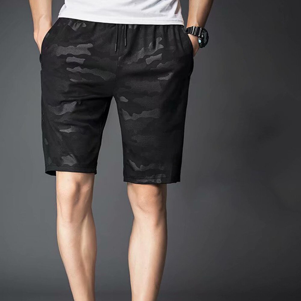 1pc herren-badeshorts, camouflage-sportshorts, verstellbarer riemen, strandbekleidung, größe 3xl: Xxxl