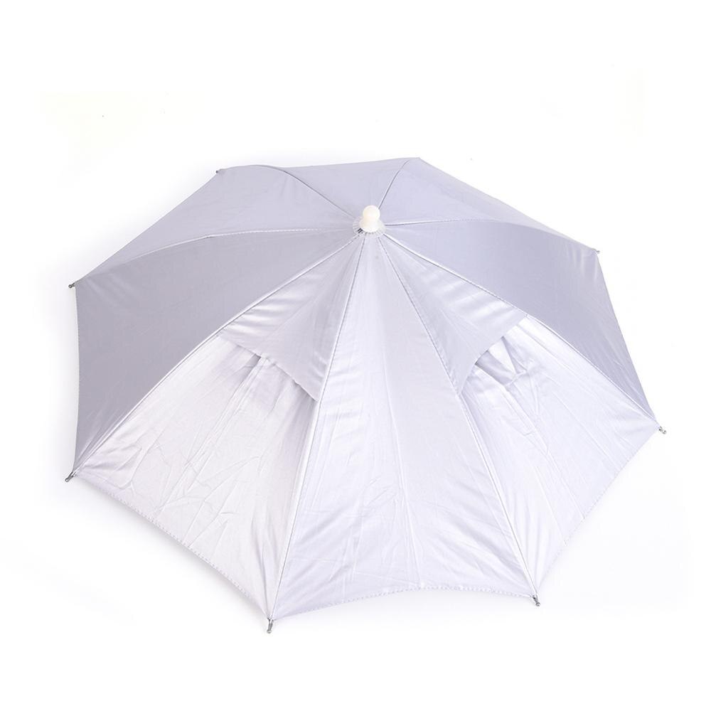25.5 "ombrello Cappello Hands-Free di Protezione Solare Ombrello per Adulti e Bambini Portatile Pieghevole Struttura