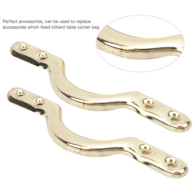 6 Pcs/Pack Billiard Table Pocket Brackets Solid Metal Arrow Head Set Pool Snooker Billiard Accessories 4 Corner+2 Crosses