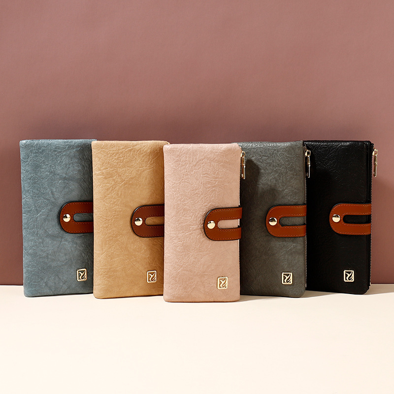 LISM Wallet Women's Long Casual Multifunction Mobile Wallet Multi Card Holder Large Capacity Women Clutch