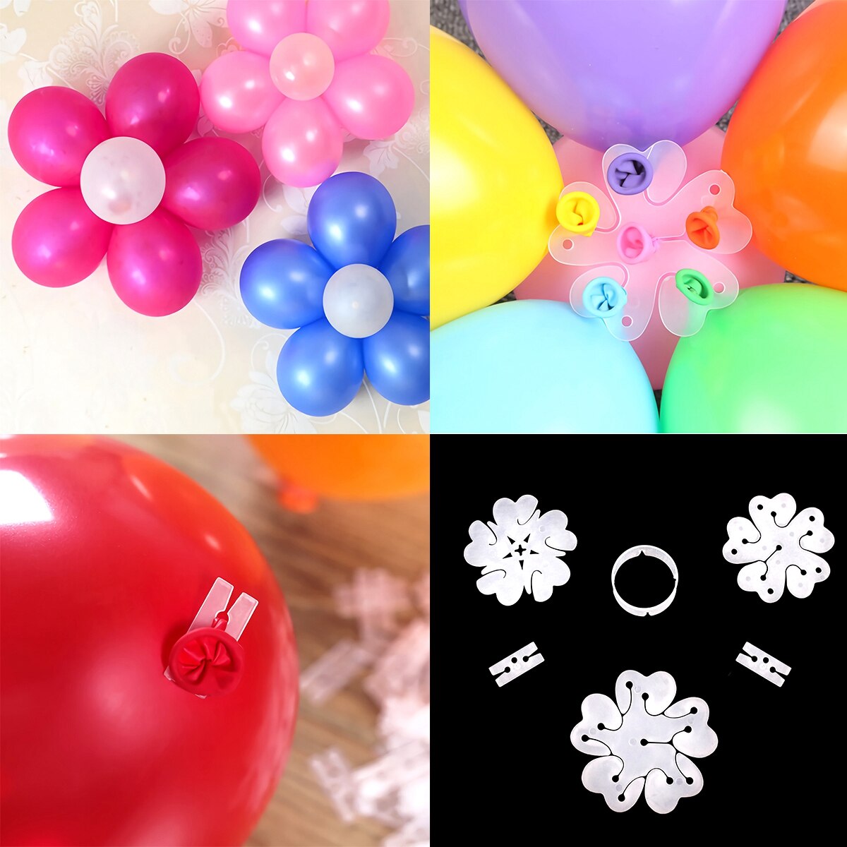 Balloon Arch Decor Plastic Balloon Clips Birthday Decoration Baby Shower Ballon Garland Chain Wedding DIY Baloon Accessories