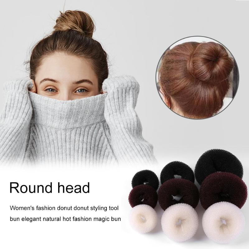 Moda cabelo bun maker donut espuma esponja fácil grande anel ferramentas de estilo do cabelo penteado acessórios para o cabelo das meninas feminino senhora