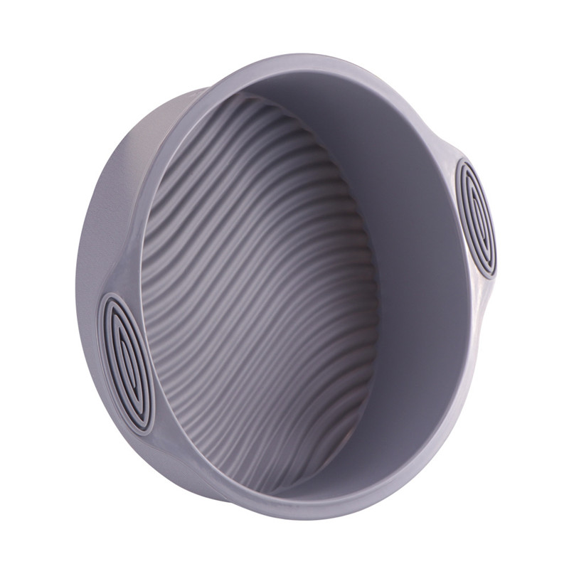 Moldes de silicona para hornear, molde para pastel redondo estriado, formas antiadherentes para bollos de gelatina, molde para pan