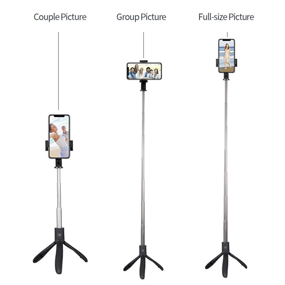 Draadloze Bluetooth Selfie Stok Telescopische Handheld Monopod Mini Opvouwbare Statief Voor Camera &#39;S Voor Iphone/Een-Droid Mobiele Telefoons