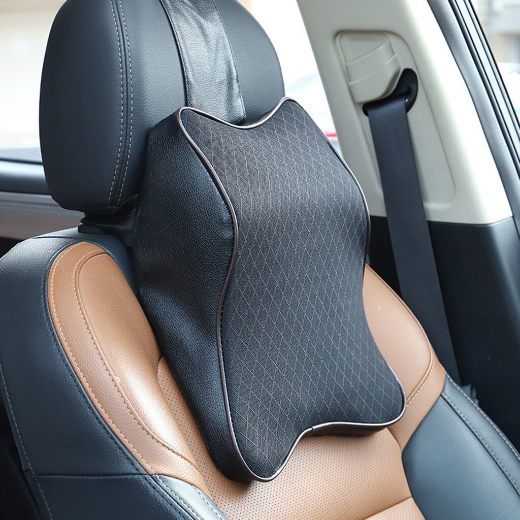 Auto Nekkussen 3D Memory Foam Hoofd Rest Auto Hoofdsteun Kussen Massage Reizen Nekkussen Ondersteuning Holder Seat Kussen Almohada