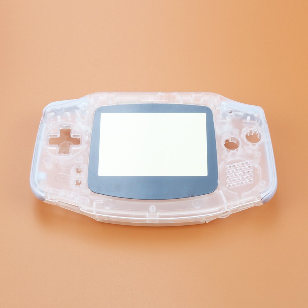 Full set housing shell cover case w/conductive rubber pad buttons+Screen Lens Protector for GameBoy Advance for GBA console: N