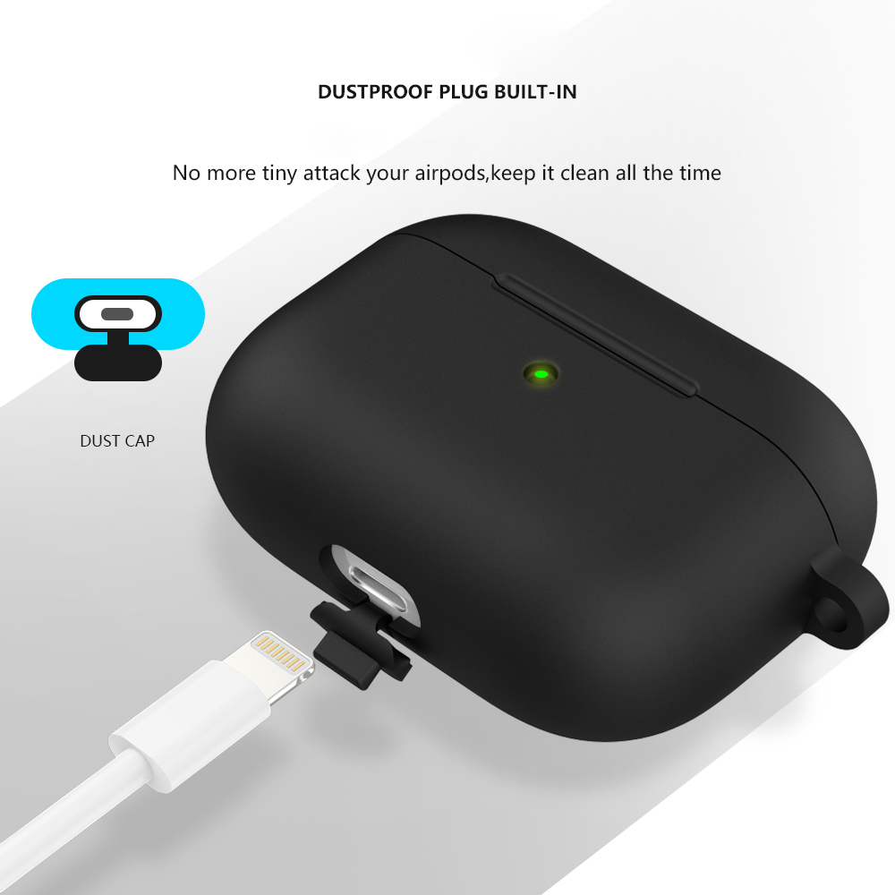 Soft Silicone Case For Apple Airpods 3 Protective Shockproof Wireless Headphone Cover For airpod 3 case Box Bags with hook hole