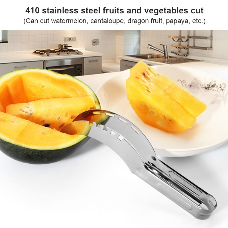 Stainless steel fruit ball digger set watermelon spoon platter tool cut flower artifact set carving knife watermelon cut: stainless steel