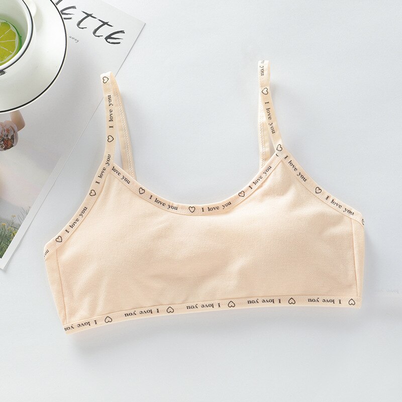 3PCS Kids Girls Bra Underwear Children Soft Cotton Adjustable Underclothes Undies Clothes Teen Sports Training Bras 8 - 16 Y: 3