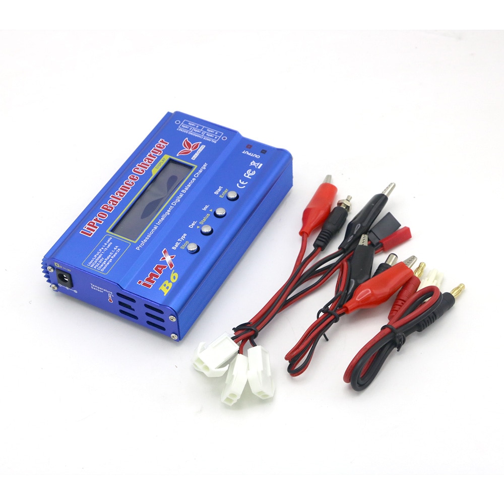 iMAX B6 80W 6A Battery Charger Lipo NiMh Li-ion Ni-Cd Digital RC Balance Charger Discharger + 15v 6A Power Adapter+Charge Cable