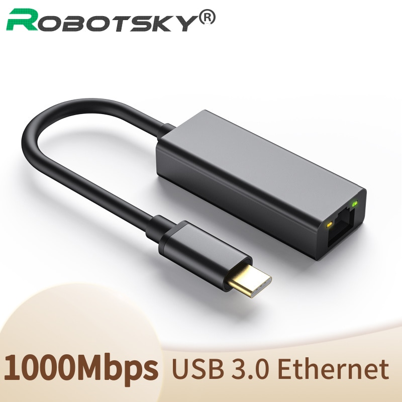 USB C Ethernet Adapter USB Typ C zu 10/100/1000M RJ45 Lan Adapter Für MacBook Profi huawei P30 USB C Netzwerk Karte Konverter