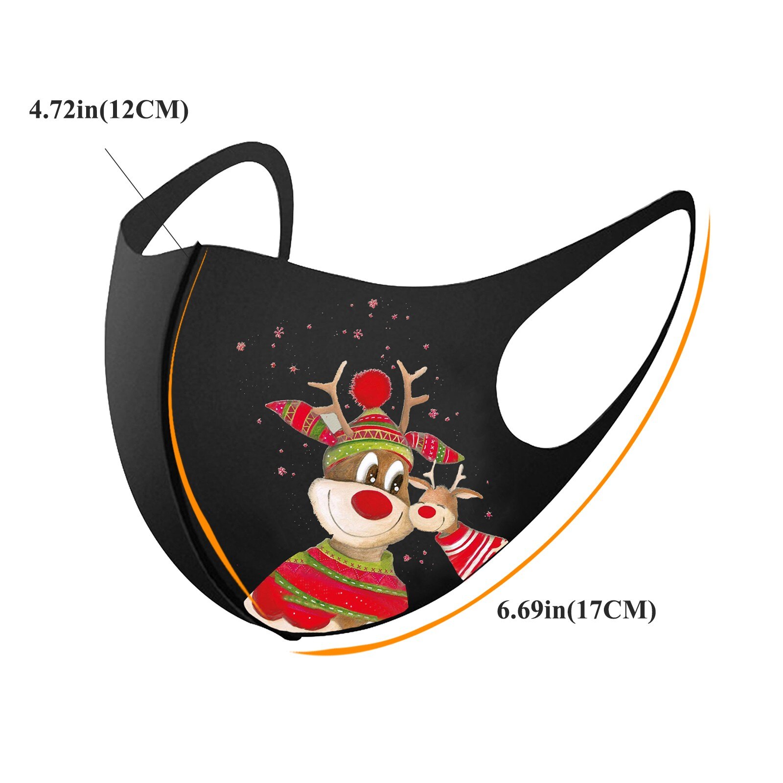 Kerst Masker Elanden Vrolijk Kerstfeest Decoraties Voor Huis Kerst Ornament Xmas Navidad Jaar