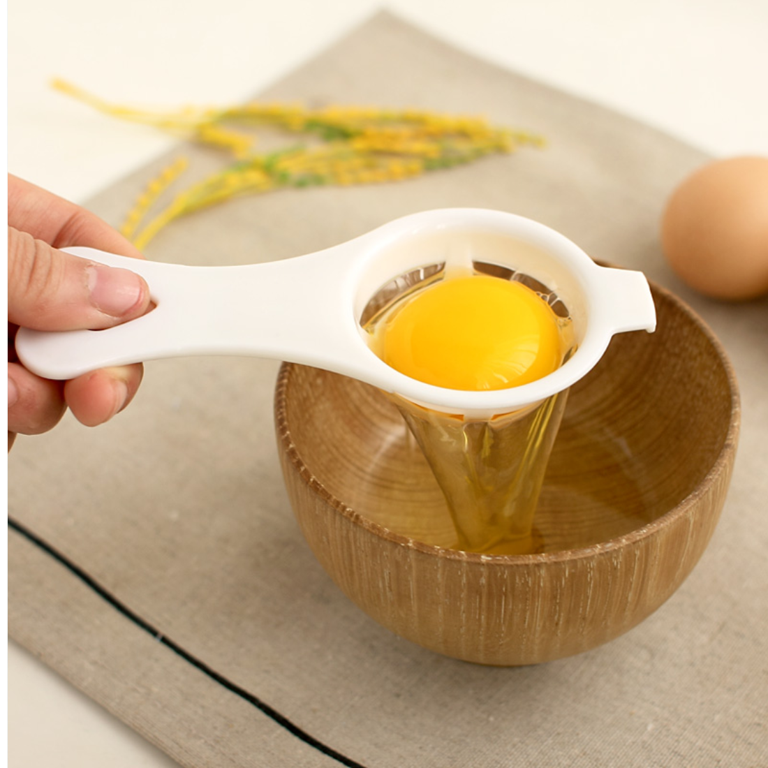 Ei Separator-Weiß Eigelb Separator Küche Spielereien Backen Werkzeuge Entferner Ei Separator Joch Separator Ei Sieb: Ursprünglich Titel