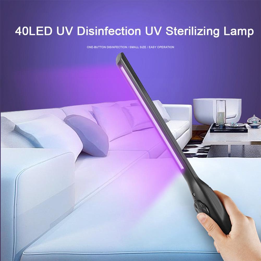 Led Uv Sterilizer Lamp Rechargeable Home Portable Ultraviolet Bactericidal Lamp Uvc Germicidal Lamp Disinfection Sterilizer V2k3
