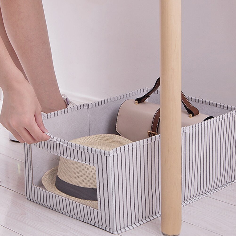 Wardrobe Organizing Box Foldable Cloth Storage Box Sundries Organizer Without Lid