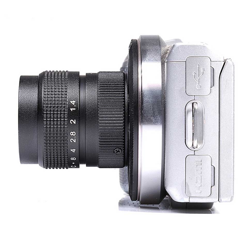 Fujian 25mm F1.4 CCTV lens C-FX Adattatore C Mount Ring voor Fuji Fujifilm X-A2 E2 x X-E1 X-Pro1 X-M1 X-A1 X-T1 C voor FX Camera