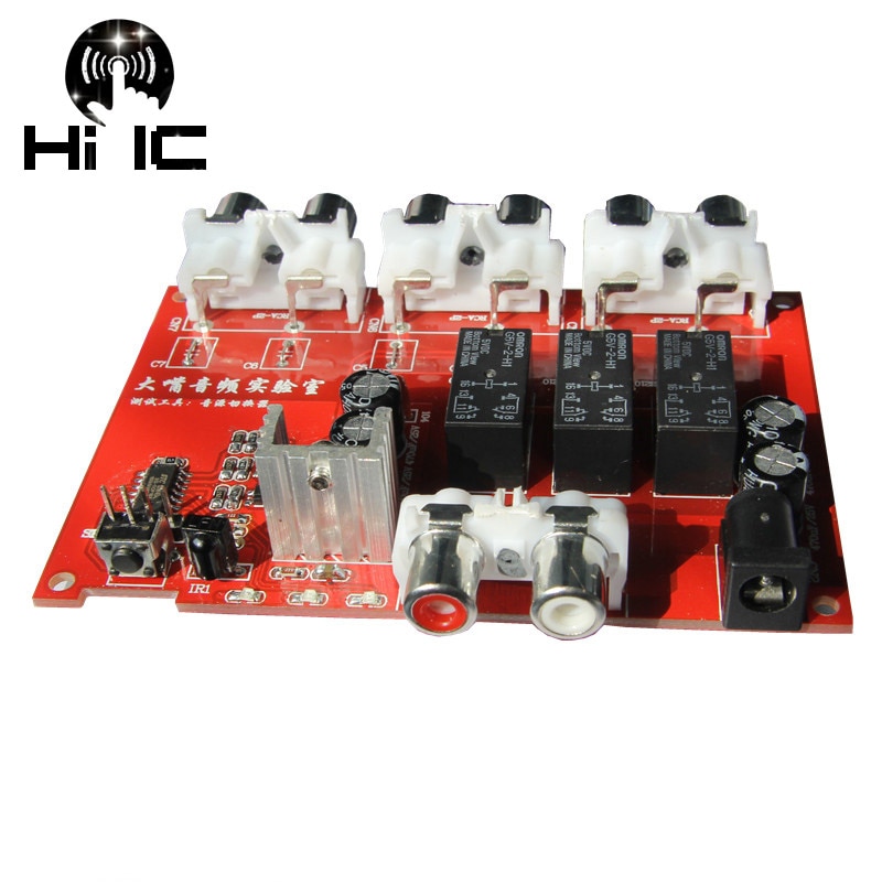 3 input 1 output /1 input 3 output 2 way audio signal switcher switch splitter selector box sound video with remote control rca