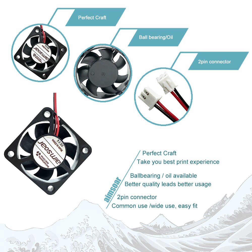 4010 ファン 12v 24vエンダー 3 ファン 40 ミリメートルファン 2 ピン石油ファンデュアルベアリング冷却ファン 3dプリンタ部品 4010 40*40*10 ミリメートル