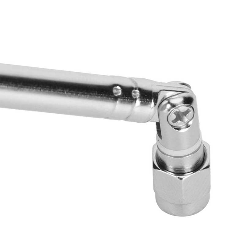 KIMISS Telescopische SMA-antenne – Zilverlegering, 40MHz-6G, Voor LimeSDR En SDR-toepassingen