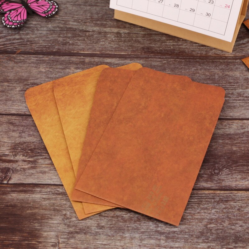 10pc Fire paint envelope Kraft paper envelope card mobile phone case packaging bag