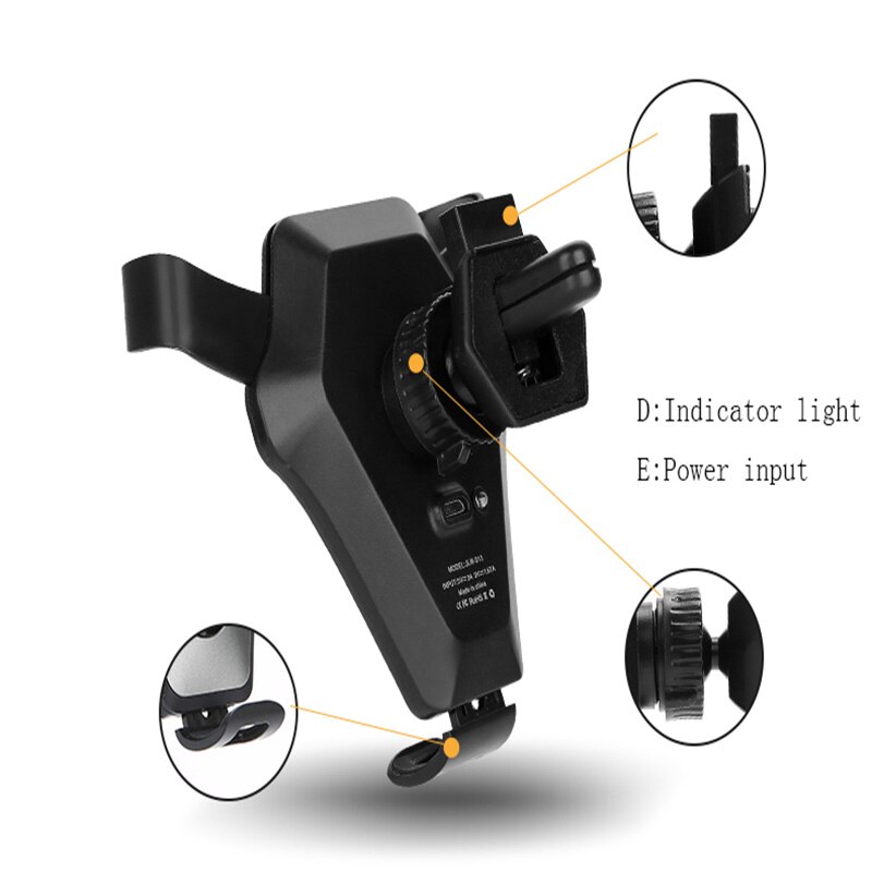 Wireless Charger for iPhone X 8 Plus 10W Wireless Charging for Samsung Galaxy S8 S9 S7 Edge Qi USB Wireless Charger Car Mount