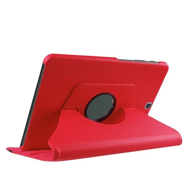 For Samsung Tab S2 9.7 Case Cover for Galaxy Tab S2 9.7 T810 T815 SM-T813 SM-T819 Funda 360 Degree Rotating Leather Smart Coque: Red