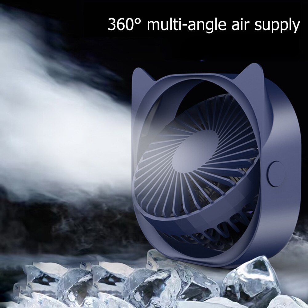 USB Cooling Pad Cooler Fan Heat Sink Universal Portable Summer Cooling Mini 3 Speeds 360 Rotation Office PC Cooler