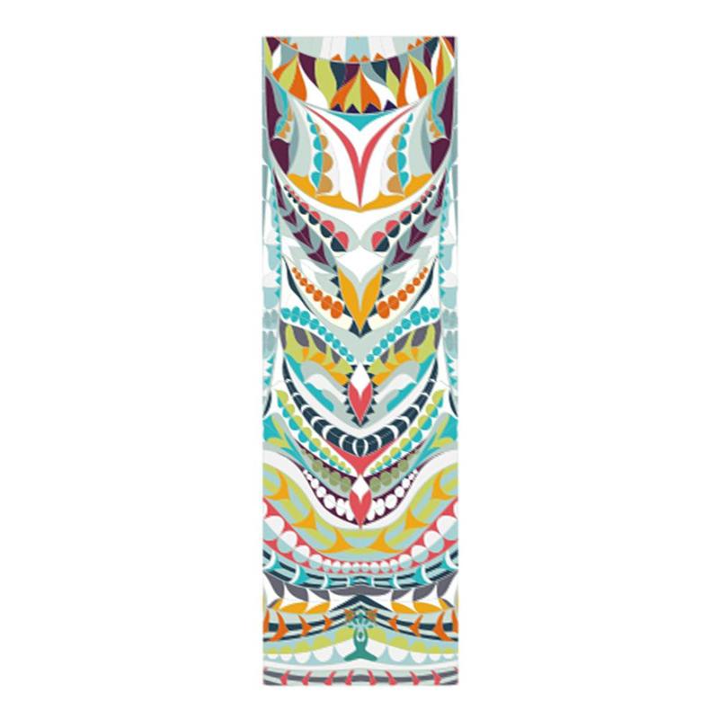 30*100Cm Draagbare Fitness Yoga Sport Handdoek Mat Afdrukken Patroon Opvouwbare Pilates Mat Zachte Antislip Indoor Outdoor Sport levert: A