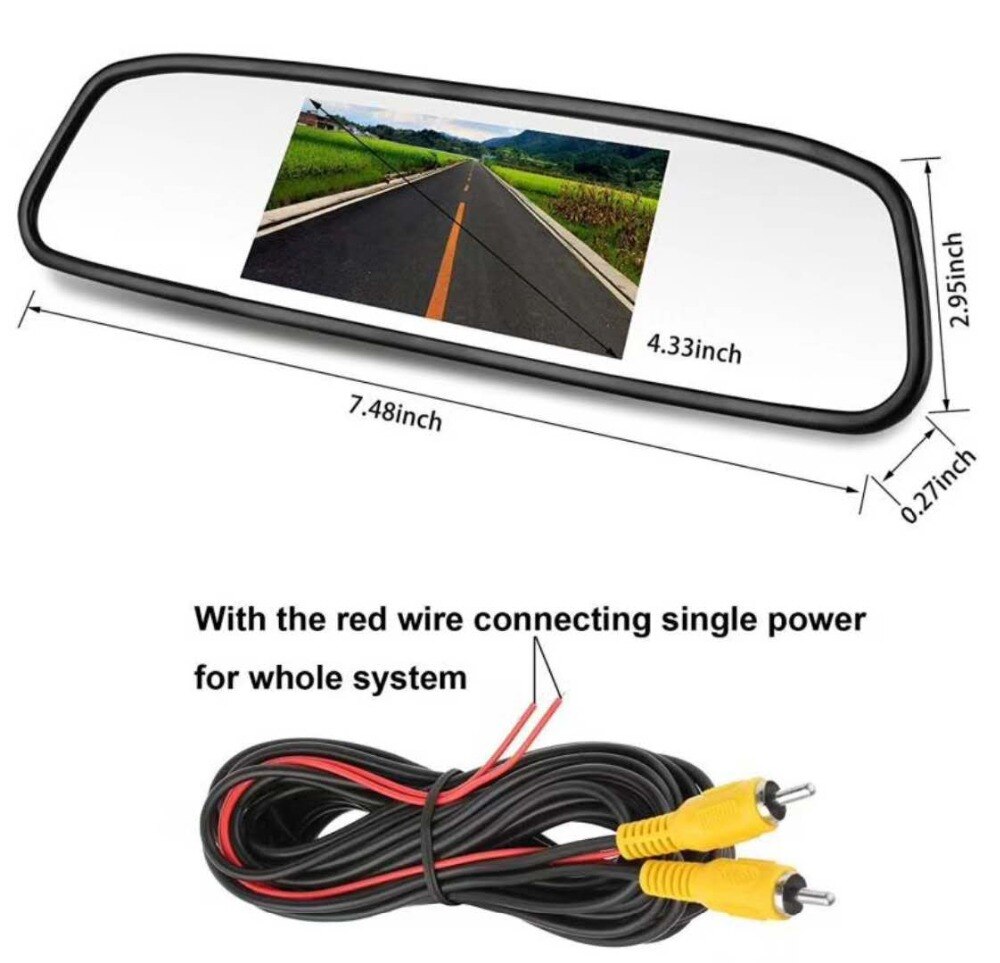 4.3 Inch Water Proof Car Camera and Monitor Set