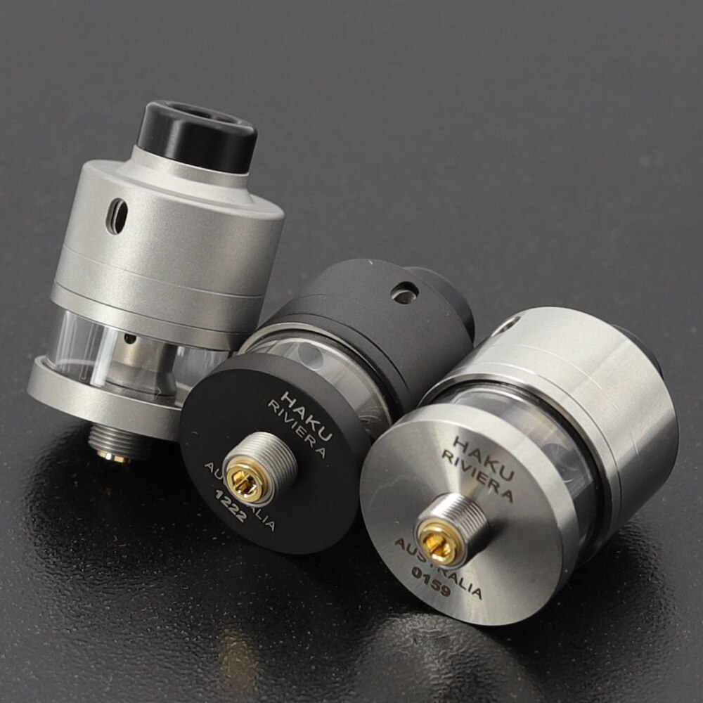 VapSea Haku Riviera RDTA atomizer 22mm 2ml / 24mm 2.5ml Single Coil Tank atomizer with Squonk Bottom feeder pin