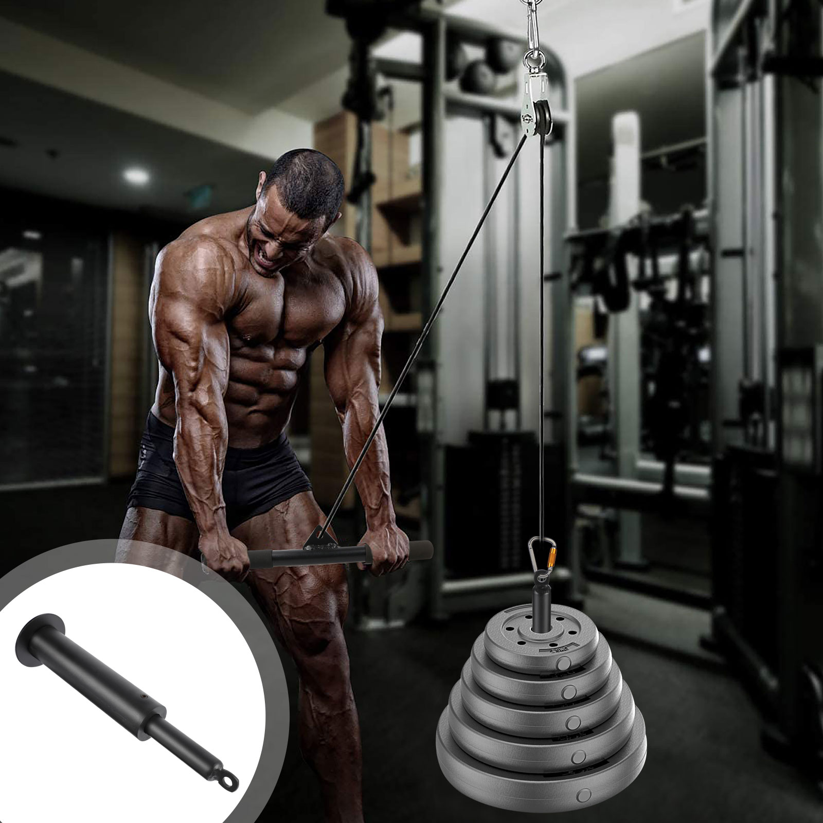 1Pc Barbell Slice Bear Load Tray Sturdy Lifting Rack Fitness Equipment Accessory: Default Title