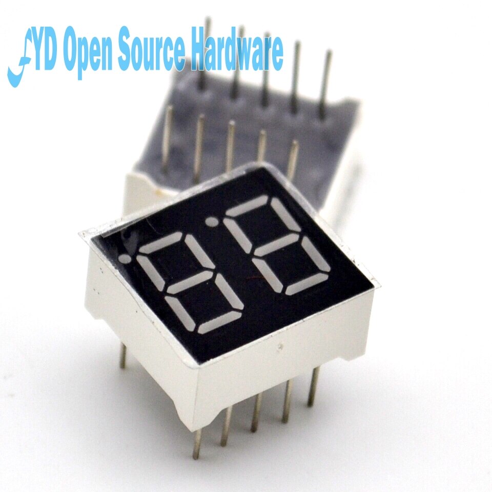 50pcs 2bit 2 bit Common Cathode Digital Tube 0.56" 0.56in. Red LED Digit 7 Segment