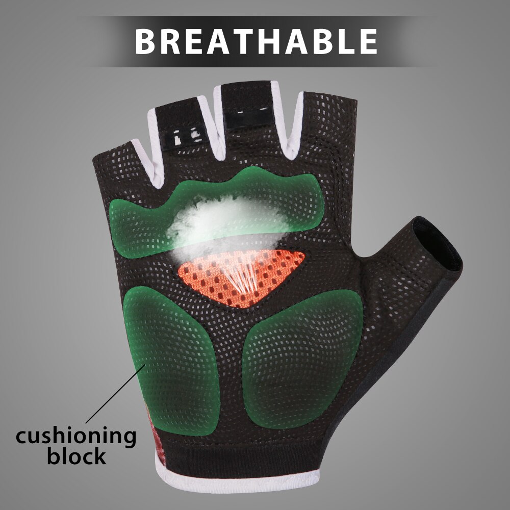 Santic sykkelhansker mtb sykkel halvfingerhansker mesh pustende absorberende svette sykkelvott ridning sportsutstyr
