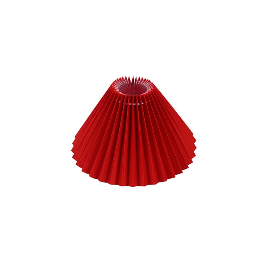 Pantalla plisada de tela para decoración de techo, cubierta de lámpara de mesa lavable moderna, cubierta de tela para candelabro Retro DIY, sala de estar y comedor: Blanco