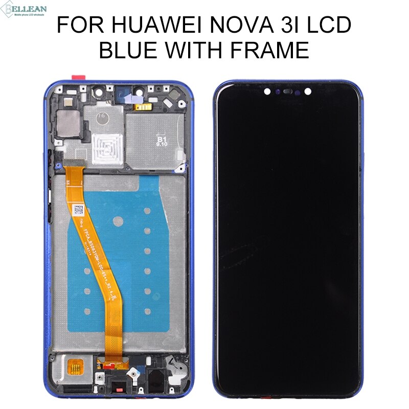 Dinamico promocja 6.3 cala Nova 3i LCD robić Huawei P sprytny plus wyświetlacz LCD z panelem dotykowym Digitizer montaż z ramą: ORI niebieski z rama