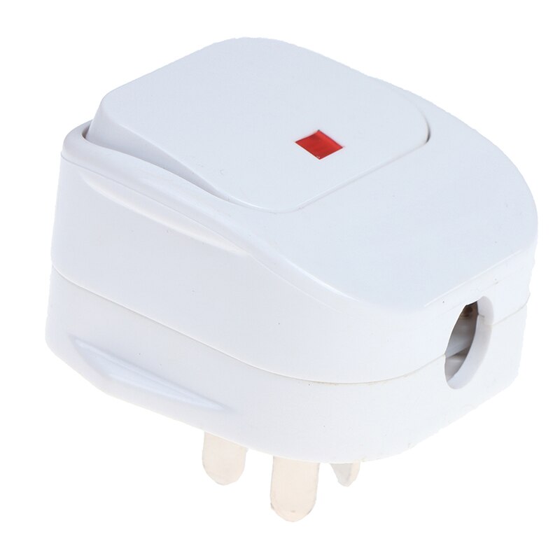 Uk Plug 10A 3 Pin Ac Elektrische Bedrading Mannelijke Stekkers Socket Met Led Schakelaar Afneembare Verlengsnoer Plug Adapter met Gesmolten