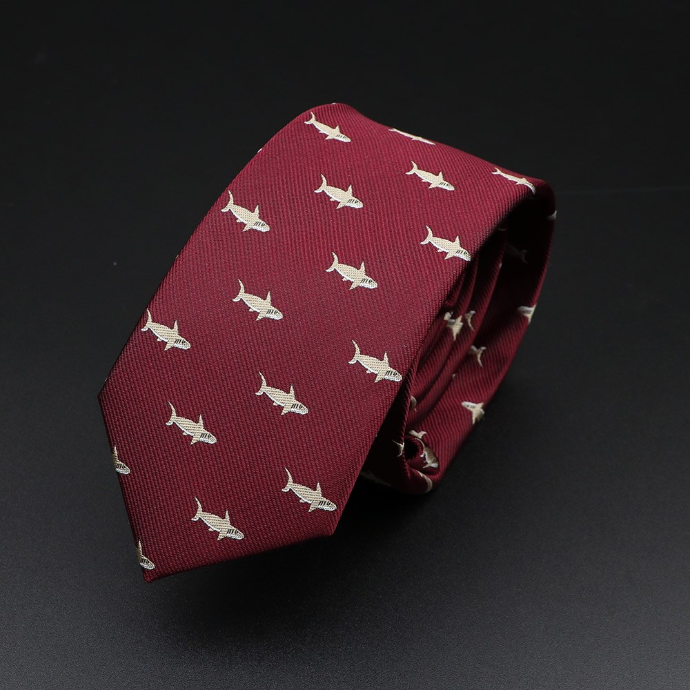 New Arrival męskie krawaty zwierząt krawaty dinozaur owad wzór niebieski czerwony mężczyzna krawat ślubny 6cm krawat biznes krawat dla mężczyzn: 10