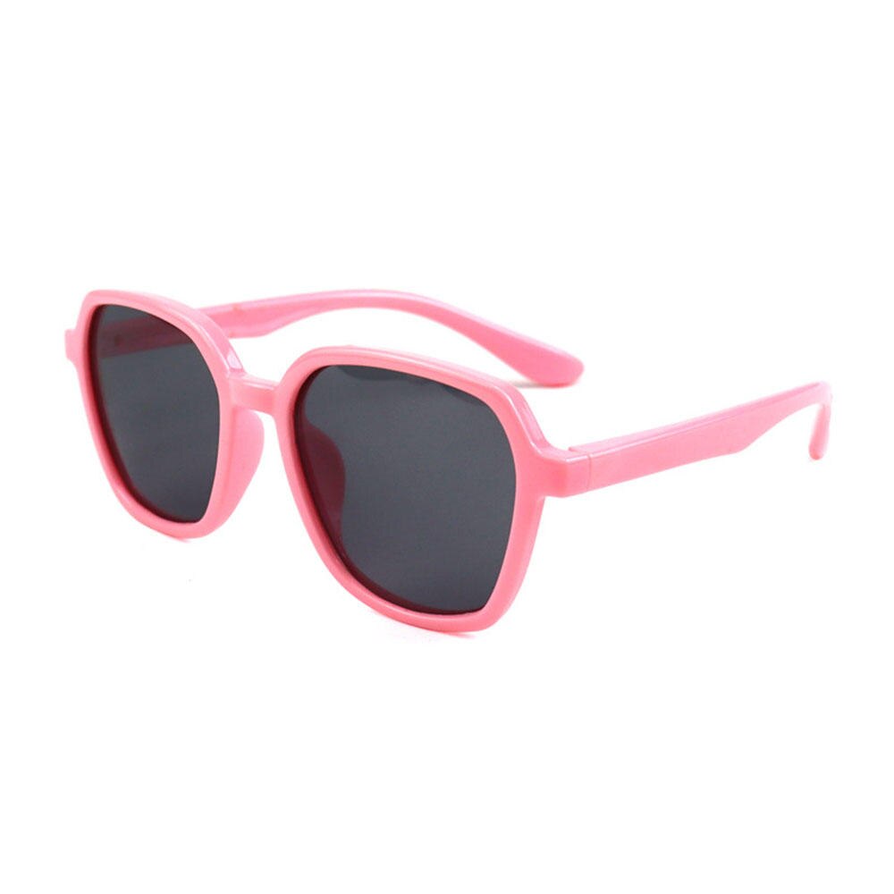 Gafas de sol polarizadas para niños, lentes de sol flexibles de silicona, a la , con UV400, para , gafas playa, 1 unidad: Pink