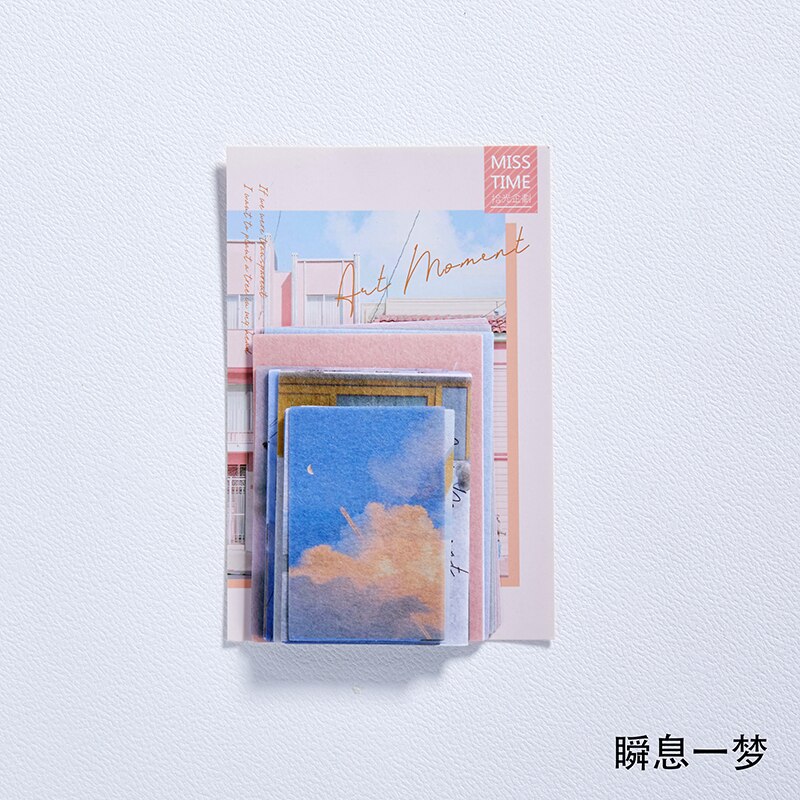 XINAHER 40 unids/bolsa universo Vintage de poesía gato washi pegatina de papel para decoración pegatinas DIY álbum de recortes diario etiqueta adhesiva: D