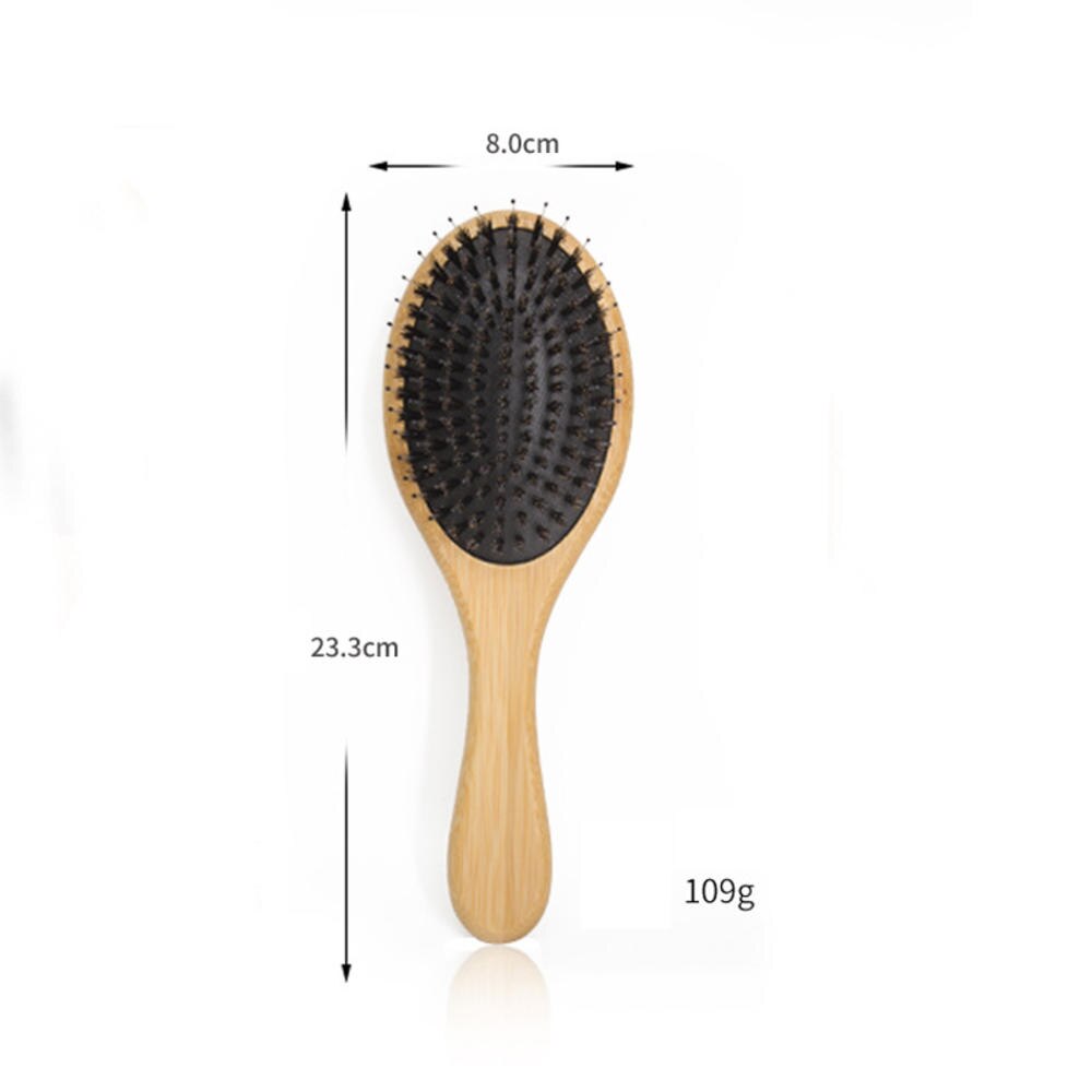 Personal Care Hairdressing Comb, Massage, Tip Tail, Wide Tooth Comb, Smooth Hair Salon Styling Set, Bamboo and Wood Comb: boar bristle B