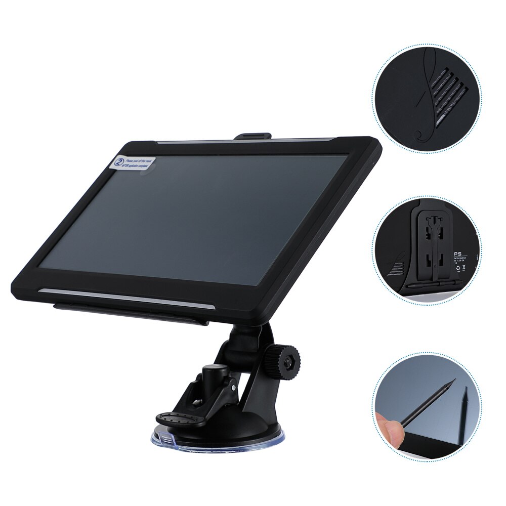 1pc 7 Inch Car-mounted GPS Navigation Truck Navigator Touch Screen LCD Display